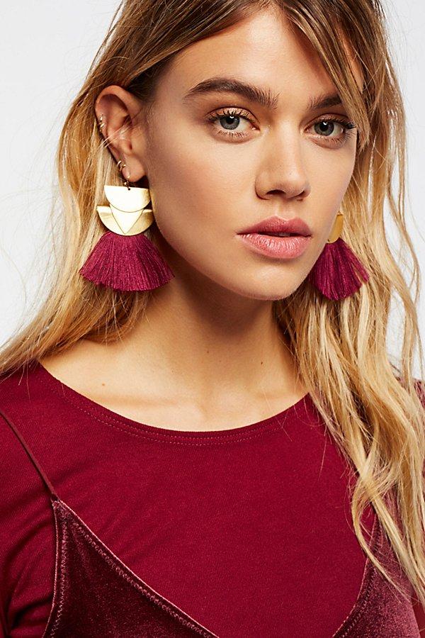Diamond Canyon Tassel Earrings By Free People
